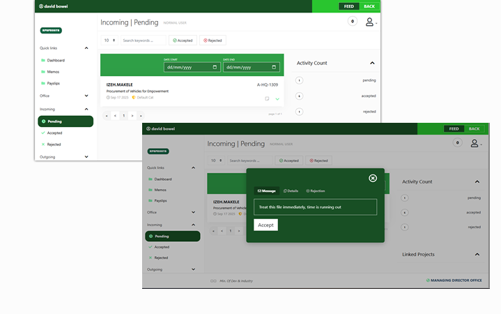 Workflow.ng Dashboard